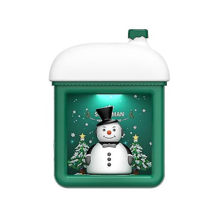 3D nattlampa atmosfärljus jul snöhus induktionsljus student sovrum sängbord