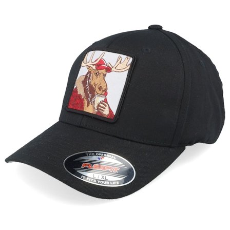 Hunter - Negro flexfit Gorra - Moose Coffee Black Flexfit @ Hatstore