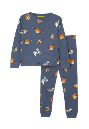 PIPPI Långstrump-pyjamas NILSSON Sovkläder & morgonrockar Blå 98/104