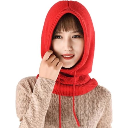 Dame Balaclava Hætte Vinter Cashmere Strikket Hue Ski Maske Ski Hue Udendørs
