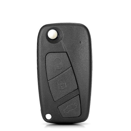 2/3 Knapper Bil Nøgle Skal Til Fiat 500 Punto Stilo Ducato Panda Doblo Bravo Foldbar Fjernbetjening Nøgle Etui Uskåret Blad LGL