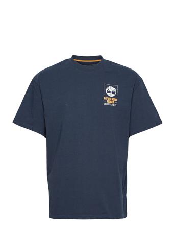 Ss Ft Nnh Back Tee T-shirt Blå Timberland