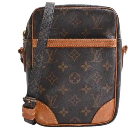 Louis Vuitton Vintage, Pre-owned Canvas louis-vuitton-bags Bruin, Dames, Maat:ONE Size,grain leather