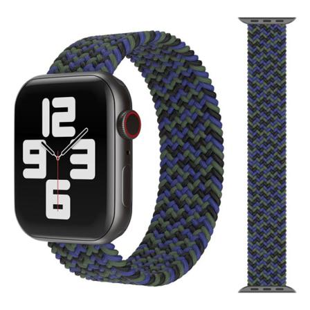 Apple Watch Kompatibelt Armband Elastiskt Svart/grön/blå 42/44/4 Multicolor S