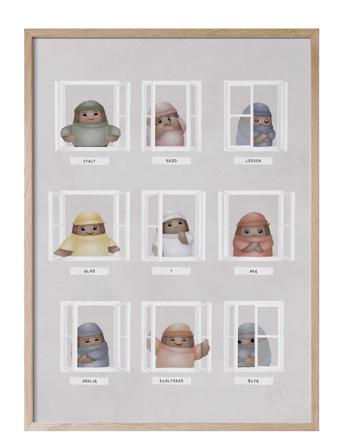 Mina Känslor Home Kids Decor Posters & Frames Posters Feelings Monivärinen/Kuvioitu Kunskapstavlan