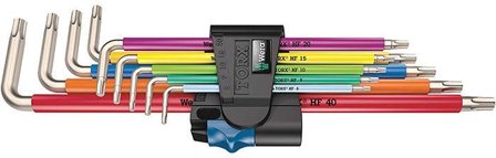 Wera 3967/9 TX SXL Vinkelskruvmejselsats 9 delar, hållarfunktion, Handverktyg