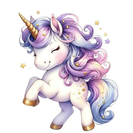 Poster med Enhörning 30x40 cm