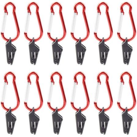 Tarpekiinnike karabiinilla telttakiinnike telttateltan markiisi Muoviset teltan peitekiinnikkeet Teltannapit 3,8*0,8cm 12kpl
