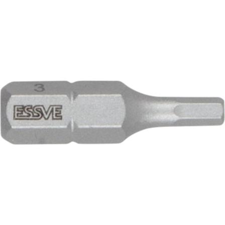 ESSVE 9980234 Ruuvikärki kuusiokolo, 25 mm, 3 kpl Ø3 mm, Koneiden tarvikkeet & käyttöosat