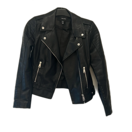 Svart skinnjacka Vero Moda M