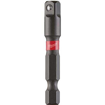 Milwaukee Shockwave Impact Duty Bitsadapter Kraftig konstruktion 1/4 Hex 1/4 kvadrat, Maskintilbehør & forbrugsvarer