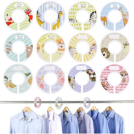 12 kappaleen vauvanvaatteiden järjestäjä