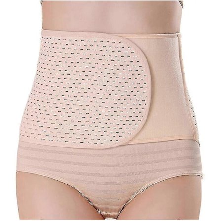 1 X Justerbart Pustende Postnatal Magebelte Stor Størrelse Postoperativt Magebelte Beige Abdominal Støtte Postnatal Gjenopprettings Magebelte-ZZY