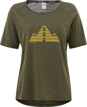 Kari Traa Women's Ane Short Sleeve Women short-sleeved sweaters Green S