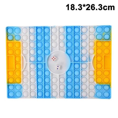 Popspel Schackbräde Push Bubble Sensoriska Leksaker Tärningsspel Stress relief