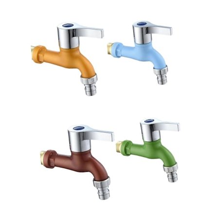 Vandhane til vaskemaskine, vaskeskabshane til vaskerum, pool, have, blå Random Color