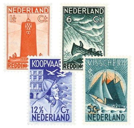 Holland 1933 - NVPH 257-260 - Ubrugt
