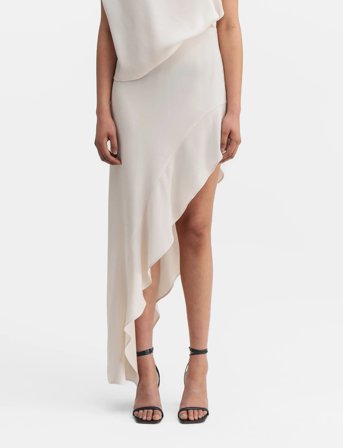 Ahlvar Gallery Hida Frill Skirt - Cream - S