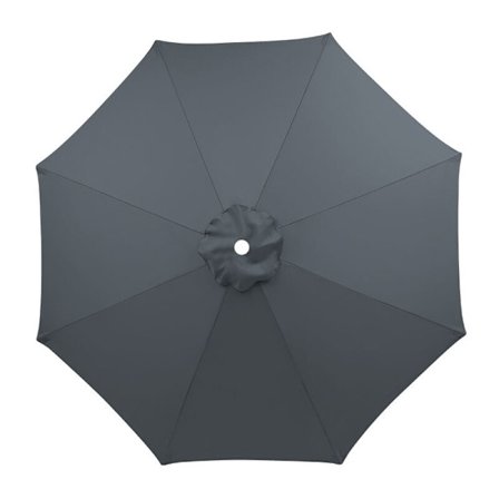 Replacement Canopy Cover for Parasol, 8 Ribs, 3 m, Waterproof, Anti-UV, Replacement Fabric, Grey