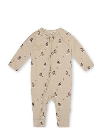 Elliotte Sie Pyjamas Sie Jumpsuit Beige That's Mine*Betinget Tilbud