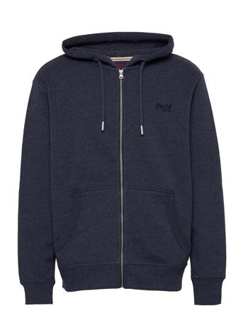 Vintage Logo Emb Ziphood Blue Superdry