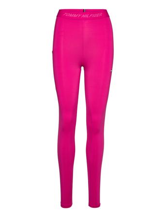 Hw Branded Tape Ess Legging 7/8 Running/training Tights Lyserød Tommy Sport