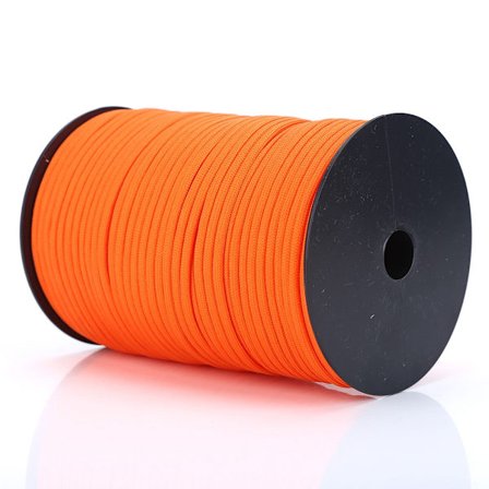 550 Reflekterende Paracord Fallskjermledning Lanyard 9-tråds kjerne 100m (Oransje)