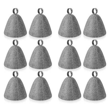 12 stk. saunafilthatte, badehætter, hovedbeskyttelse, absorberende saunahue til sauna, brusebad, bad, dampbad, 12 stk.