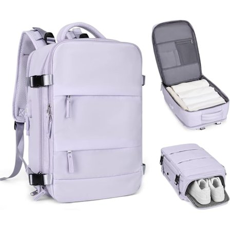 Kabinväska / Ryggsäck / Resväska – Handbagage flyg, Travel Backpack med Torr- och våtsortering 42 x 30 x 20 cm