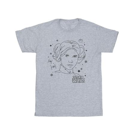 Star Wars Boys Episode IV: A New Hope Leia Julskiss T-shirt Sports Grey 5-6 Years
