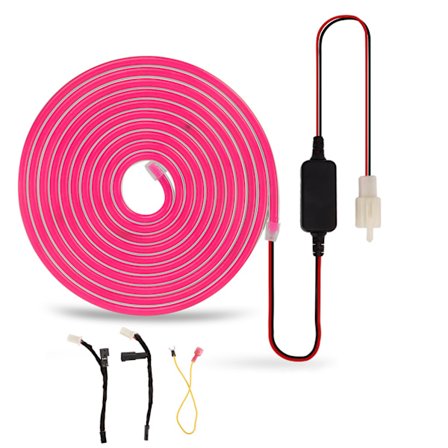 Front Trunk Frunk LED Surround Lighting Strip Kits Erstatning for Tesla Model 3 Y 2021 og Senere Rosa