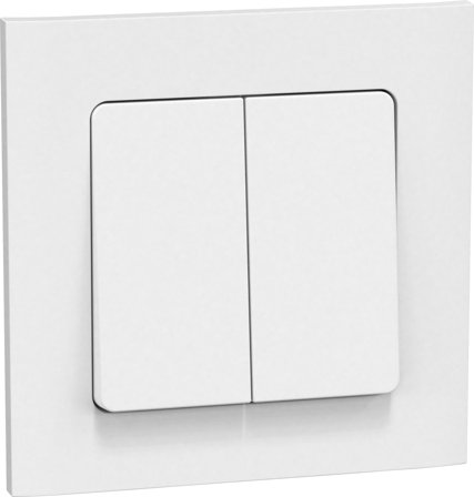 Gelia Connect 2 Home Strömbrytare dubbeltrapp, Strömbrytare & vägguttag