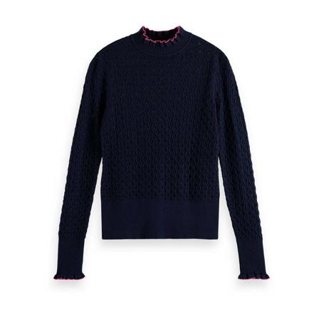 Scotch & Soda Scotch Soda Pullover , Blauw , Dames , Maat: L Coltruien