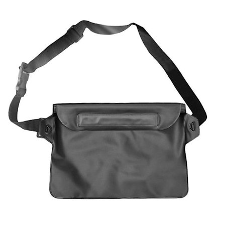 Vedenpitävä PVC-vyölaukku säädettävällä lanyardilla - Suuri kapasiteetti 22x22cm vyöpussi uintiin
