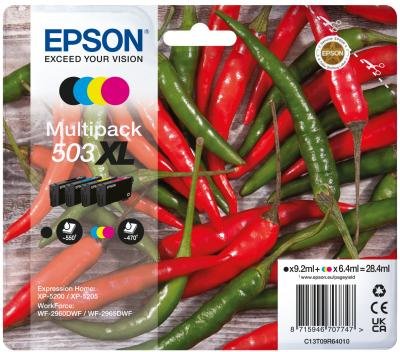 Epson 503XL Multipack - 4-pack - XL - svart, gul, cyan, magenta - original - blekkpatron