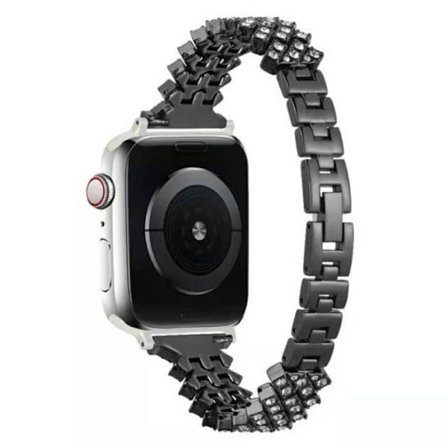 Apple Watch (41mm) klockarmband i strasslegering - Svart