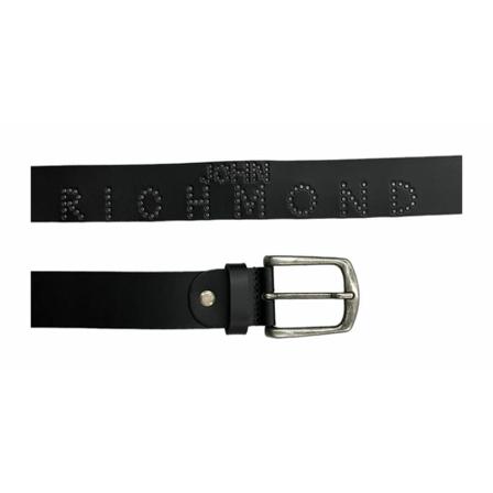 John Richmond Belts svart, Herr Bälten, Herr, Storlek: 115 CM