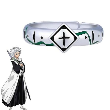 Anime Peripheral Valley Toshiro Bleach Realm Of The Dead Ring Big Red Lotus Hyorinmaru Cos Ring