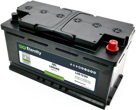 Eternity L061280 Förbrukningsbatteri 12V, 80 Ah, Elfördelning & strömförsörjning