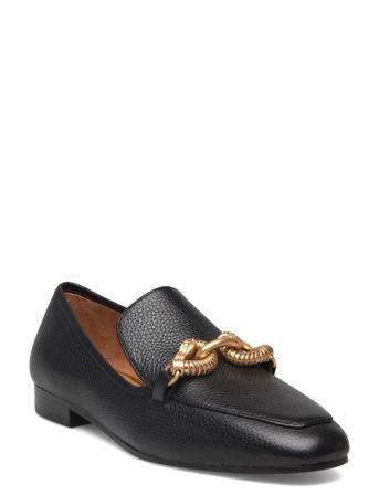 Jessa Loafer Mokasiner Lave Sko Svart Tory Burch