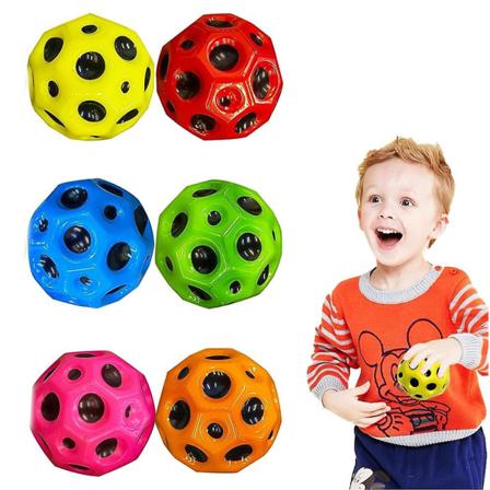 6 kpl Astro Jump Balls Space Balls Extreme High Pomping Ball Tiktok Pop Pomppiva Kuupallo Kumi Pomppiva Sensorinen Pallo -ES 6PCS