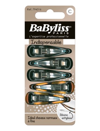 Babyliss Paris Snap Clip Anti Slip 5 Pcs - Multi/patterned - ONE SIZE