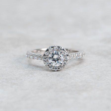 Schersmin, 18K Weißgold : Diamanten - Laborgezüchtet, Karat - 0.30 kt