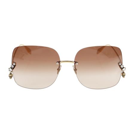 Alexander McQueen Solbriller Brun, Dame Solbriller, Størrelse: ONE Size