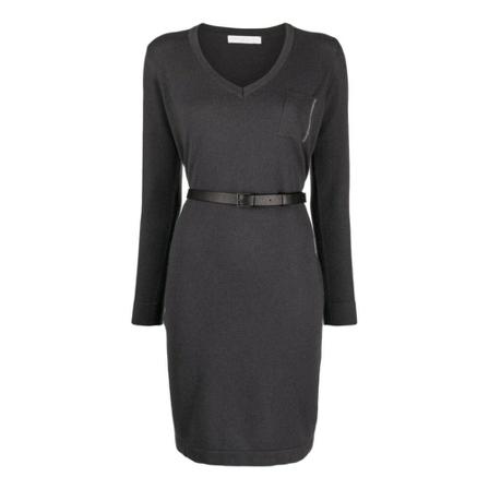 Fabiana Filippi, Midi Dress Grijs, Dames, Maat:XS