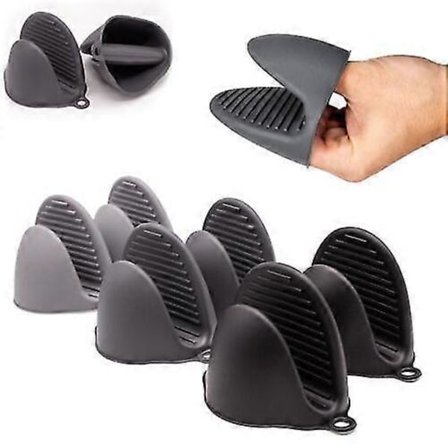 3 stk Silikon Grytekluter Kjøkkenovn Varme Hansker Varmebestandige Gryteunderlag For Matlagingsbeskyttelse [DB]