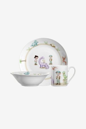 Leonardo - Set för barn Bambini Avventura 3 delar - Vit - Barnserviser & tillbehör - Från Homeroom