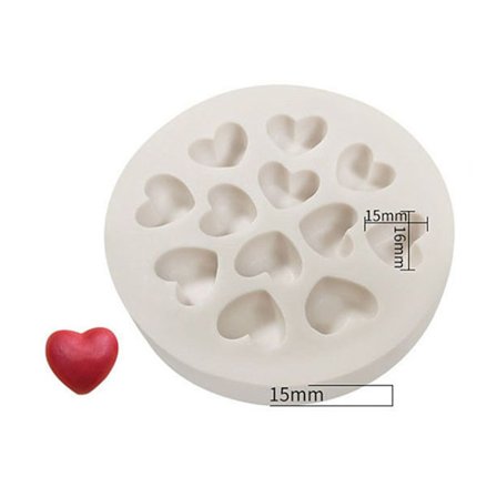 Roshjärta Läpp Silikonformar för Ljustillverkning Tvål Choklad Fondant Tårta