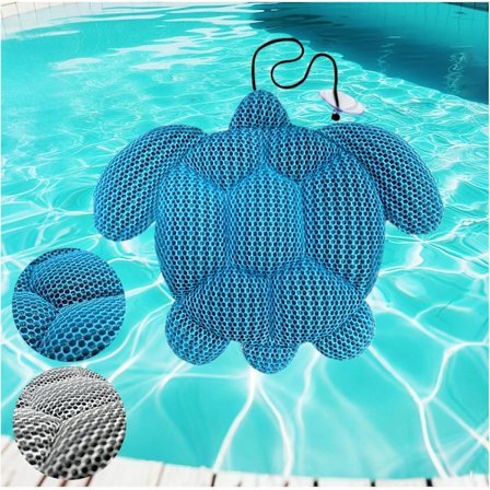Hot Tub Skum Absorberende Skildpadde - Genanvendelig spa-svamp, der aldrig synker eller falder fra hinanden, kan maskinvaskes