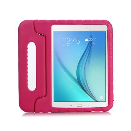 Barnfodral med ställ till Samsung Galaxy Tab A 9.7, mörkrosa